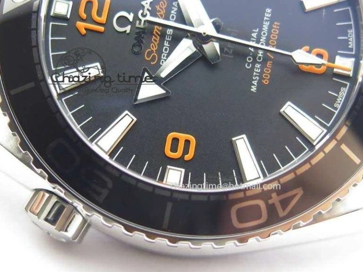 0309 Trendy 2016 Planet Ocean 43.5mm SS V6F Best Edition Black Dial On SS Bracelet A 8210